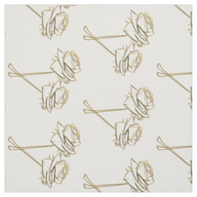 Chic Rose Blumenmuster Stoff (Muster)