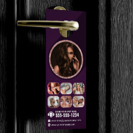 Chic Rose Gold Beauty Wellness-Center Haar Nail Ma Türanhänger