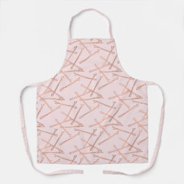 Chic Rose Gold Bobby Buttone Friseur Stylistische  Schürze