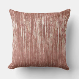 Chic Rose Gold Glam Tinsel Streifen Weihnachten Kissen