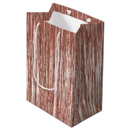 Chic Rose Gold Glam Tinsel Streifen Weihnachten Mittlere Geschenktüte