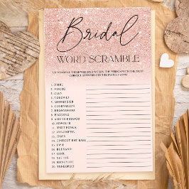 Chic Rose Gold Glitzer ombre pink Bridal Rührei