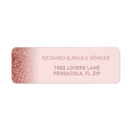 Chic Rose Gold Glitzer Sparkle Rosa