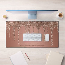 Chic Rose Gold Glitzer Tropfen Custom