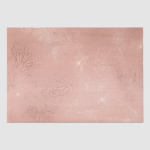 Chic Rose Gold Lace Wedding Seidenpapier