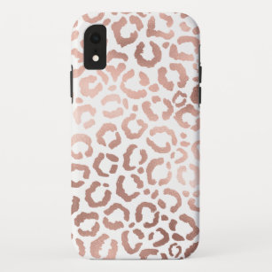 Chic Rose Gold Leopard Cheetah Animal Print Case-Mate iPhone Hülle