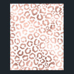 Chic Rose Gold Leopard Cheetah Animal Print Poster<br><div class="desc">Dieses elegante und schicke Design ist perfekt für die moderne Mode. Es verfügt über ein Imitat gedruckt Rose Gold handgezeichnet Leopard/cheetah Safari Tierdruck auf einem einfachen weißen Hintergrund. Es ist hübsch, niedlich und trendig! ***WICHTIGE HINWEIS FÜR DESIGN: Für individuelle Designanfragen, wie z.B. passende Produktanfragen, Farbänderungen, Platzierungsänderungen oder andere Änderungswünsche, klicken...</div>