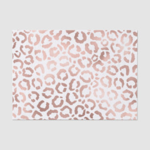 Chic Rose Gold Leopard Cheetah Animal Print Seidenpapier