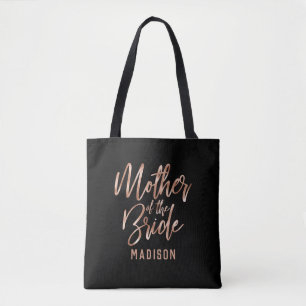 Chic Rose Gold Moderne Mutter der Bride Monogram