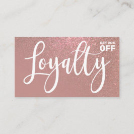 Chic Rose Gold Pink Glitzer Gradient Typografie Treuekarte