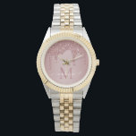 Chic Rose Gold Sparkle Glitzer Tropfen Monogram Armbanduhr<br><div class="desc">Girly Rose Gold Sparkle Glitzer Tropfen Monogram mit modischen Imitate rot Rosa/Rose Gold Glitzer Tropfen auf einem schicken Hintergrund mit Ihrem eigenen Monogramm und Namen. Designed by Cedar and String. Um weiter zu personalisieren, klicken Sie bitte auf den Link "Weiter anpassen" und verwenden Sie das Design-Tool, um das Design zu...</div>