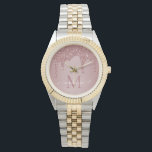Chic Rose Gold Sparkle Glitzer Tropfen Monogram Armbanduhr<br><div class="desc">Girly Rose Gold Sparkle Glitzer Tropfen Monogram mit modischen Imitate rot Rosa/Rose Gold Glitzer Tropfen auf einem schicken Hintergrund mit Ihrem eigenen Monogramm und Namen. Designed by Cedar and String. Um weiter zu personalisieren, klicken Sie bitte auf den Link "Weiter anpassen" und verwenden Sie das Design-Tool, um das Design zu...</div>