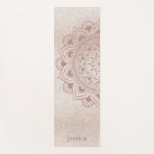 Chic Rose Gold Yogi Mandala Namaste Om Benutzerdef