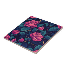 Chic Rose Keramik Fliesen für die rustikale Küche