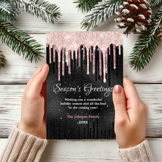 Chic Rose rot schwarze Tropfen neues Jahr Weihnach (Von Creator hochgeladen)