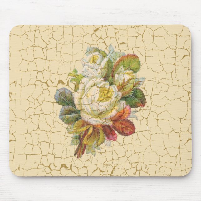 Chic-Rosen-Blumen Mousepad (Vorne)