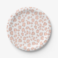 Chic-Rosen-GoldGlitter erröten rosa Leopardmuster