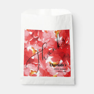 Chic Rote Rosen Vielen Dank Geschenktütchen