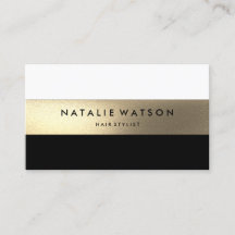 Chic Rough IMITATE Gold Strip Schwarz-weiß Modern 