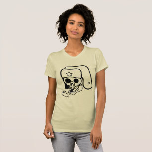 Chic Russischer Totenkopf Damen T-Shirt - Artistic