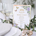 Chic Sage Lila Blumenkarte Quinceanera Bar Drink M Fotodruck<br><div class="desc">Personalisieren Sie dieses schicke Quinceañera / Geburtstagsparty Menü Zeichen einfach und schnell, einfach drücken Sie die Schaltfläche Bearbeiten mit Design Tools, um den Stil und die Platzierung des Textes weiter zu ordnen und formatieren. Mit prächtigen Salbei-grünen, lila Lavendelblüten und Goldakzenten. Alle Texte sind editierbar! Ideal für Quinceañera, süß 16, 18....</div>