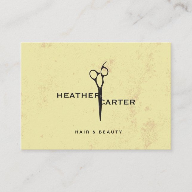 Chic Salon Stylist Terminkarte (Vorderseite)