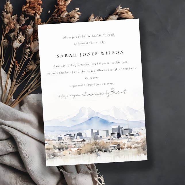 Chic Salt Lake City Utah Brautparty Einladung (Von Creator hochgeladen)