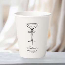 Chic Sand Champagne Party Pappbecher