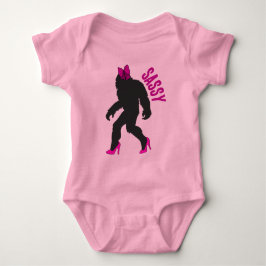 Chic Sassy Sasquatch (Big Foot) Baby Strampler