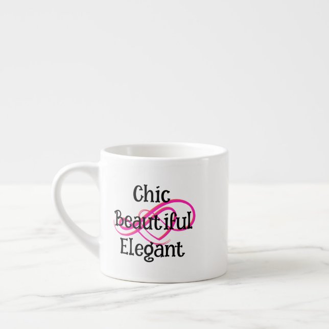 Chic, schöne, elegante Spezialtasse Espressotasse (Links)