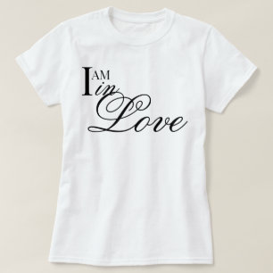 Chic Schriftzug ICH BIN verliebt ästhetische Bestä T-Shirt