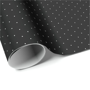 Chic Schwarz-weiße Polka-Punkte Muster niedliche  Geschenkpapier