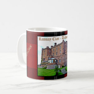 Chic Scottish Ramsay Clan Castle Tartan Name Kaffeetasse
