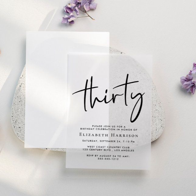 Chic Script 30. Geburtstag Party (Von Creator hochgeladen)