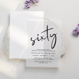 Chic Script 60. Geburtstagsparty