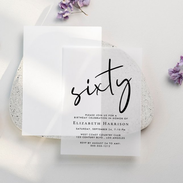 Chic Script 60. Geburtstagsparty (Von Creator hochgeladen)