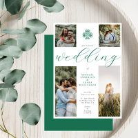 Chic Script Emerald Irish Cross 4 Foto Wedding