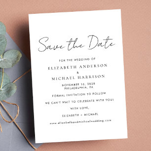 Chic Script-Foto Save The Date