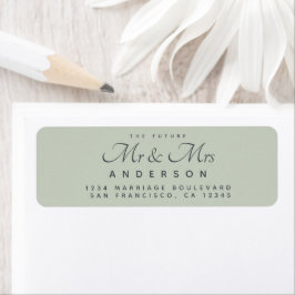 Chic Script Future Mr. Wedding Address