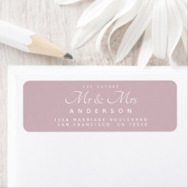 Chic Script Future Mr. Wedding Address