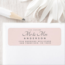 Chic Script Future Mr. Wedding Address