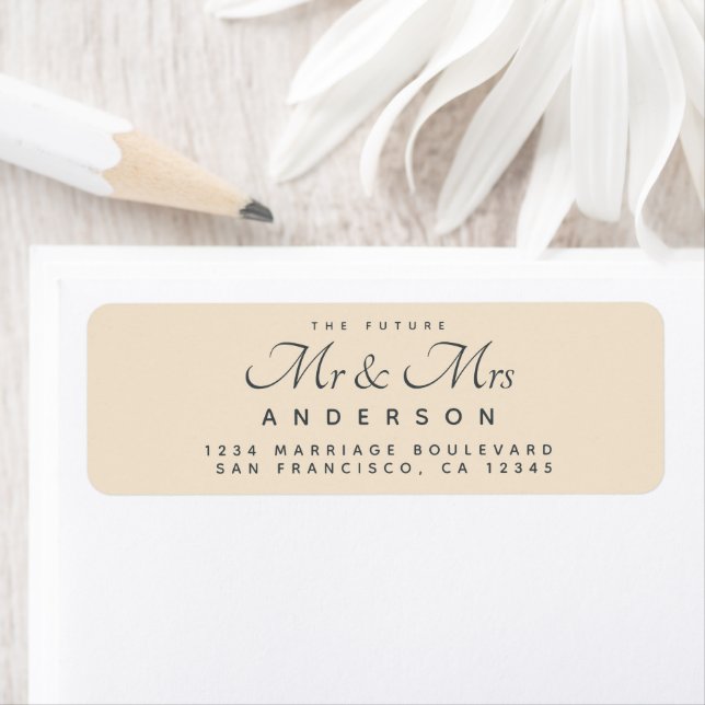 Chic Script Future Mr. Wedding Address (Insitu)