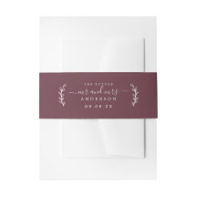 Chic Script Future Mr. Wedding Date Burgundy