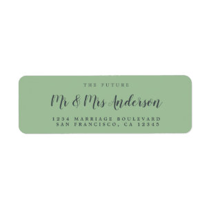 Chic Script Future Mr. Wedding Rücksendeadresse