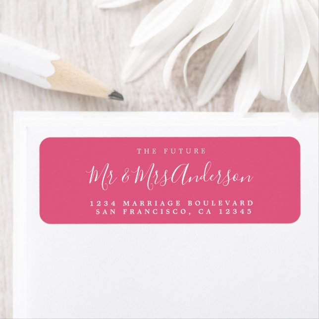 Chic Script Future Mr. Wedding Rücksendeadresse (Insitu)