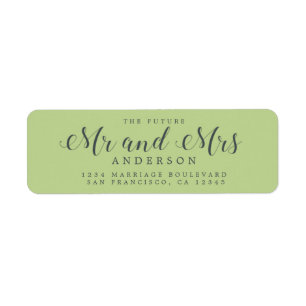 Chic Script Future Mr. Wedding Rücksendeadresse