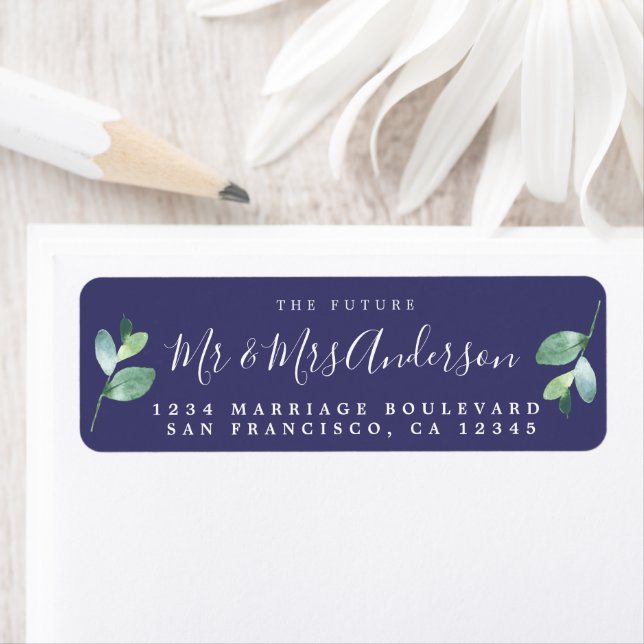 Chic Script Future Mr. Wedding Rücksendeadresse (Insitu)