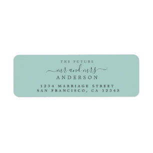 Chic Script Future Mr. Wedding Rücksendeadresse
