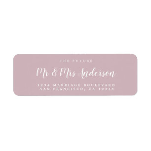 Chic Script Future Mr. Wedding Rücksendeadresse