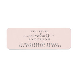 Chic Script Future Mr. Wedding Rücksendeadresse